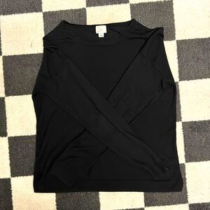 a .new day black loose fit light sweater
